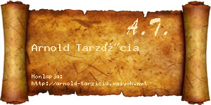 Arnold Tarzícia névjegykártya